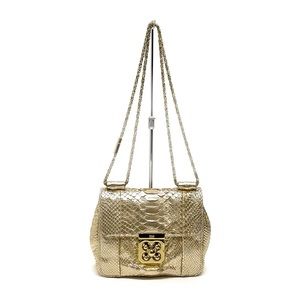 Chloe Gold Leather Purse